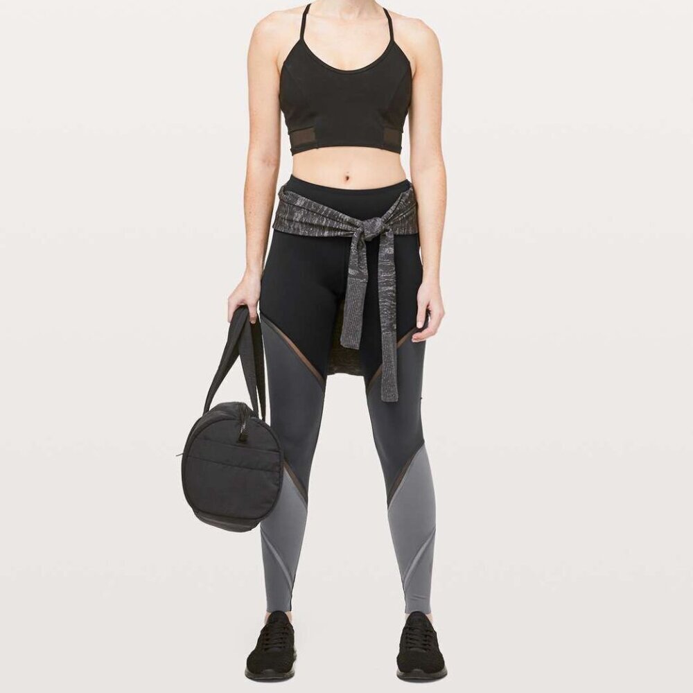 Lululemon Colour Me Ombre Tight 28" Black / Obsidian / Titanium Women's 10